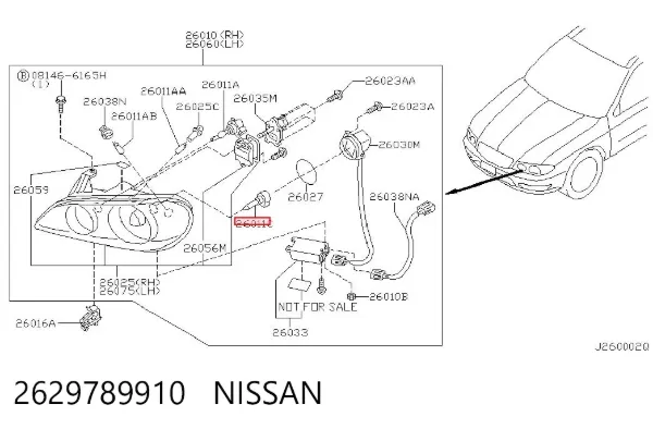 Żarówka ksenonowa 2629789910 Nissan/Infiniti