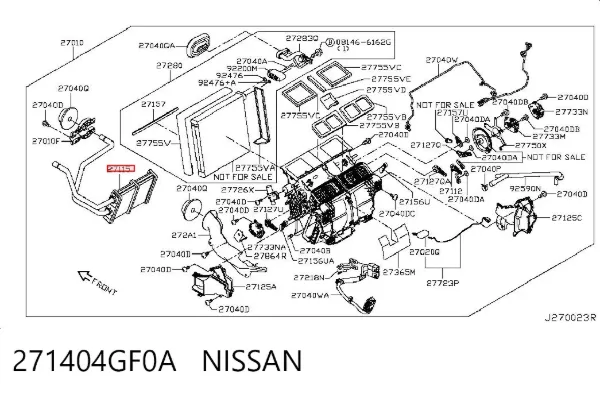 Chłodnica nagrzewnicy (ogrzewacza) Infiniti Q50 V37