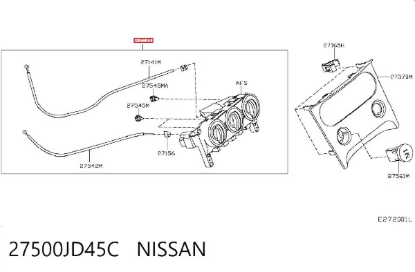 Sterownik trybów ogrzewania/klimatyzacji Nissan Qashqai I