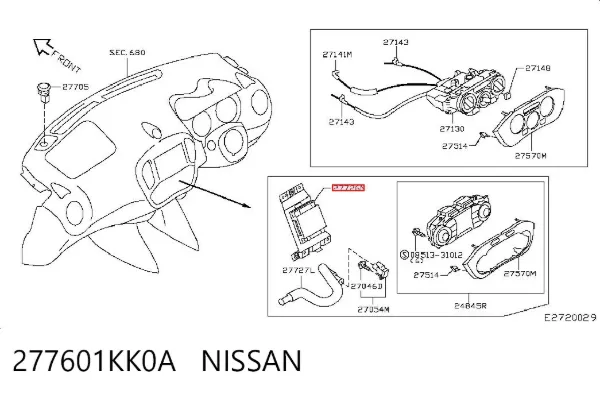 Sterownik trybów ogrzewania/klimatyzacji Nissan JUKE JPN