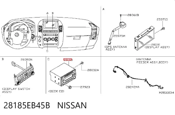 Radioodtwarzacz (radio AM/FM) Nissan Navara NP300 III
