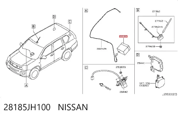 Radioodtwarzacz (radio AM/FM) Nissan X-Trail T31