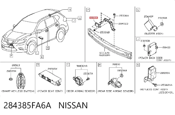 Sterownik tempomatu 284385FA6A Nissan/Infiniti