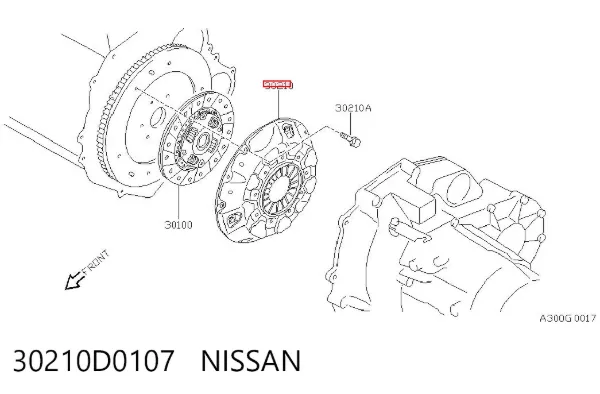 Docisk sprzęgła Nissan Primera P10