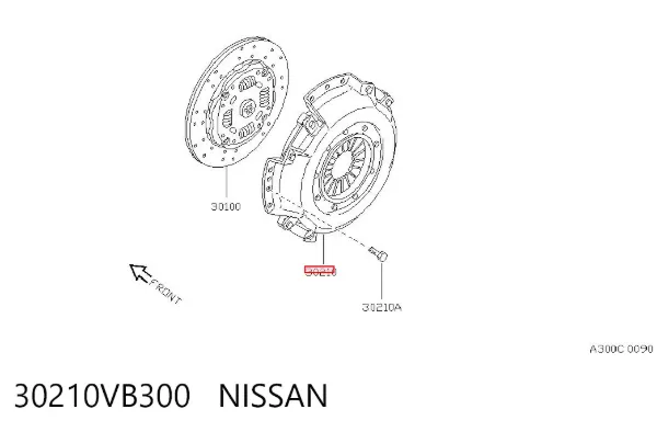 Docisk sprzęgła 30210VB300 Nissan/Infiniti