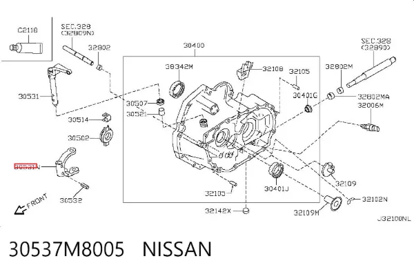 Widełki sprzęgła Nissan Almera I