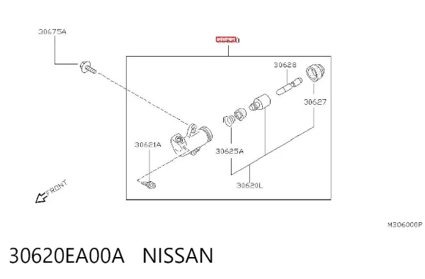 Cylinder roboczy sprzęgła 30620EA00A Nissan/Infiniti