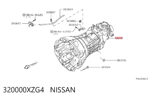 Mechaniczna skrzynia biegów w komplecie Nissan Navara NP300 III