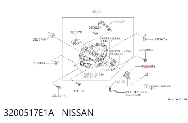 Czujnik włączania światła cofania Nissan Prairie M11