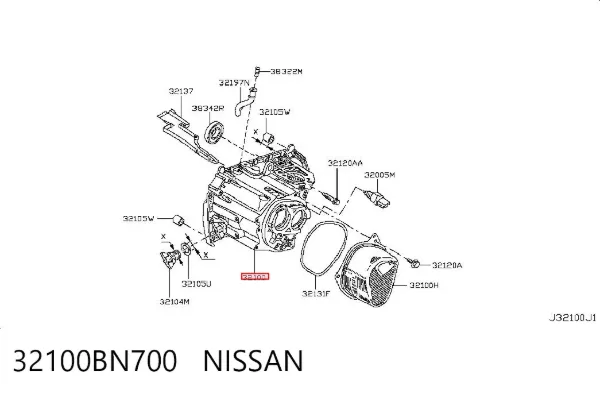 Mechaniczna skrzynia biegów w komplecie Nissan Almera II