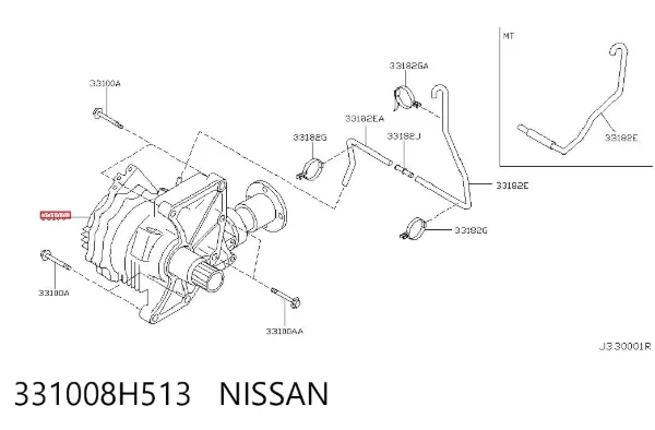 Skrzynia rozdzielcza Nissan X-Trail T30