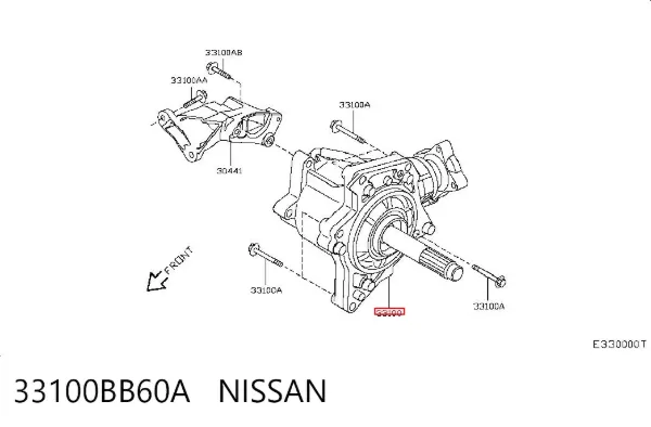 Skrzynia rozdzielcza Nissan Qashqai II