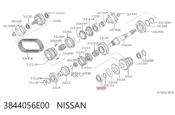Łożysko skrzyni biegów 3844056E00 Nissan/Infiniti
