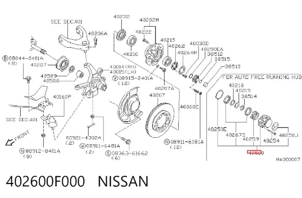  402600F000 Nissan/Infiniti