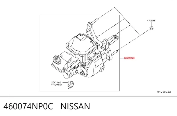 Główny cylinder hamulców 460074NP0C Nissan/Infiniti