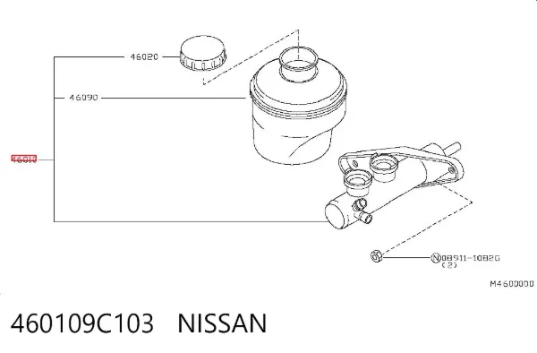 Główny cylinder hamulców Nissan Serena C23