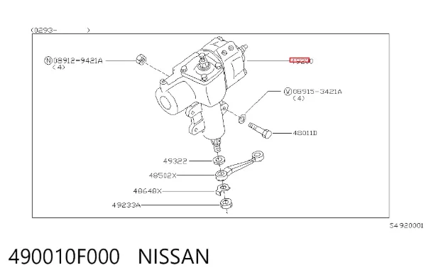 Mechanizm kierowniczy (reduktor) Nissan Terrano II