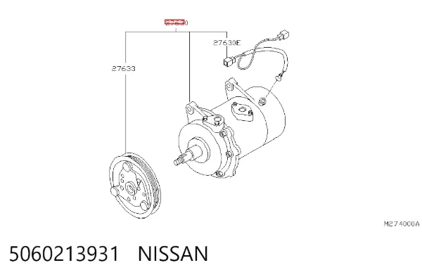 Sprężarka klimatyzacji Nissan Terrano I