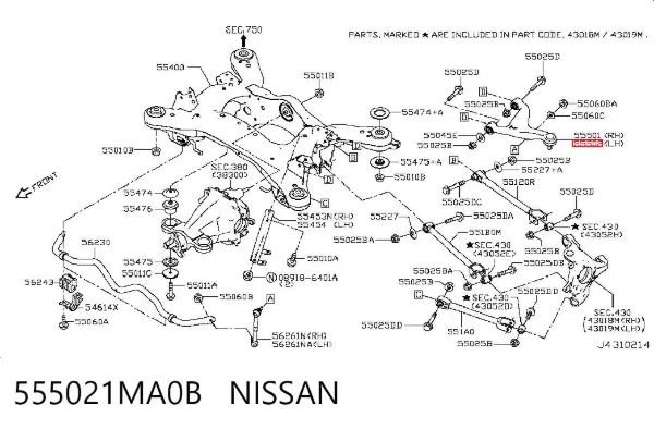  555021MA0B Nissan/Infiniti