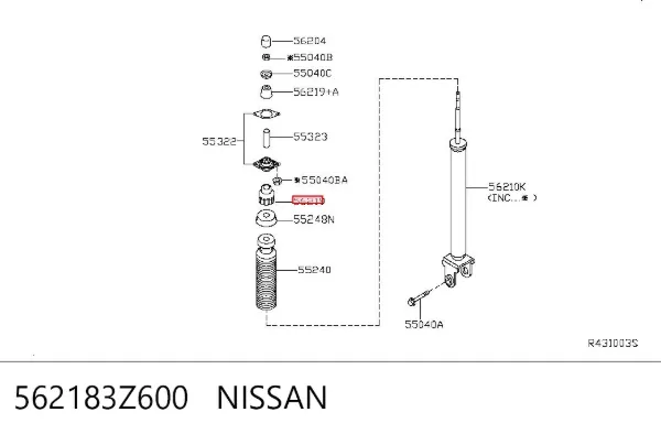  562183Z600 Nissan/Infiniti