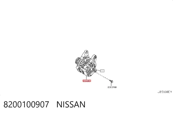Alternator 8200100907 Nissan/Infiniti