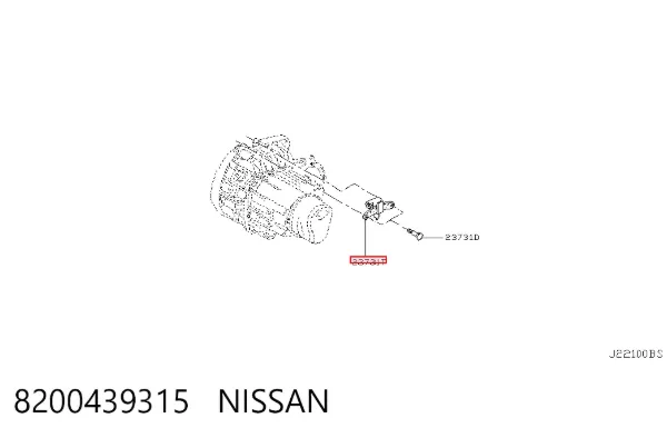 Czujnik położenia wału korbowego 8200439315 Nissan/Infiniti