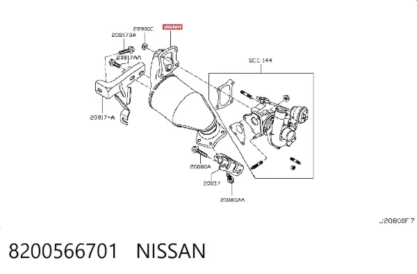 Konwerter-katalizator Nissan Tiida SC11X