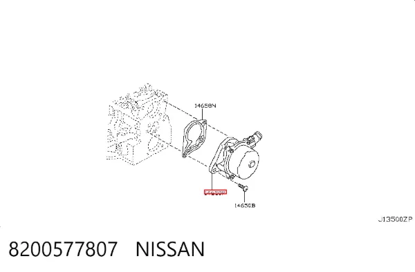 Pompa podciśnienia 8200577807 Nissan/Infiniti