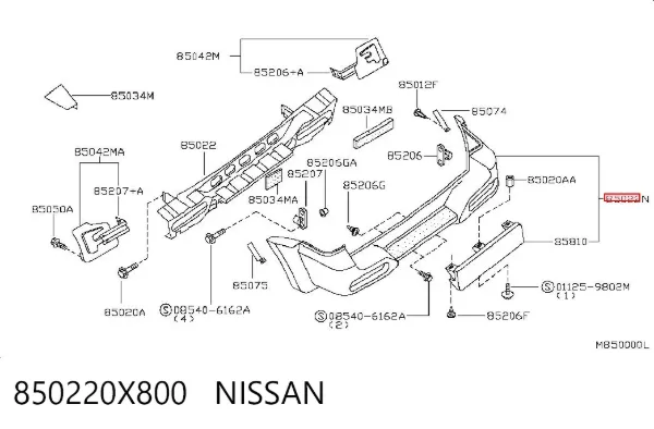 Zderzak tylny Nissan Terrano II
