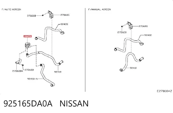 Pompa chłodzenia wodą, dodatkowa elektryczna 925165DA0A Nissan/Infiniti