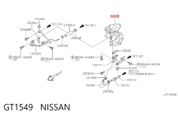 Turbina GT1549 Nissan/Infiniti
