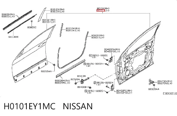 Drzwi przednie lewe Nissan Qashqai +2 I