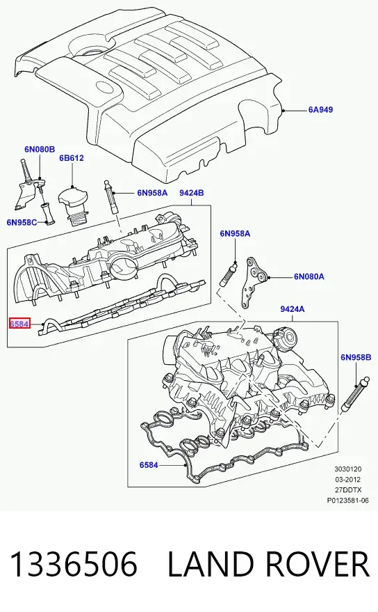 Uszczelka pokrywy zaworowej silnika Citroen C5  III 