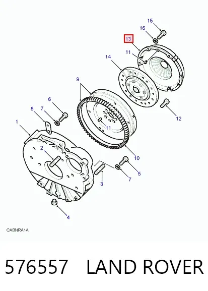 Docisk sprzęgła Land Rover Discovery II