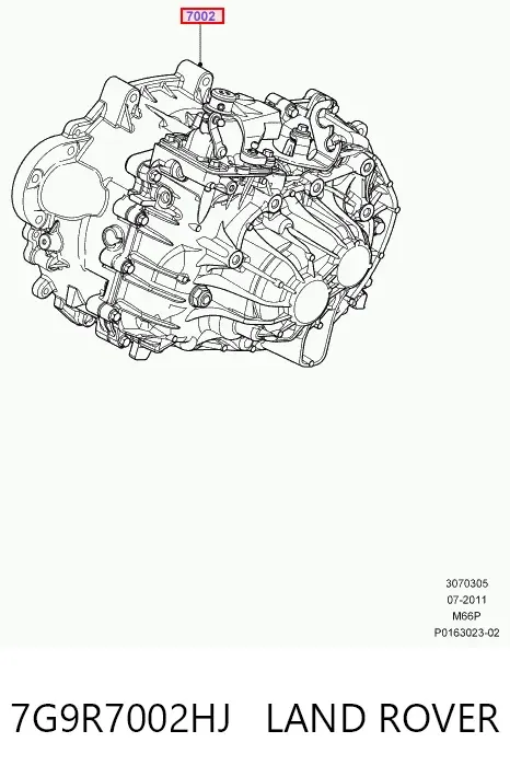 Mechaniczna skrzynia biegów w komplecie 7G9R7002HJ Land Rover