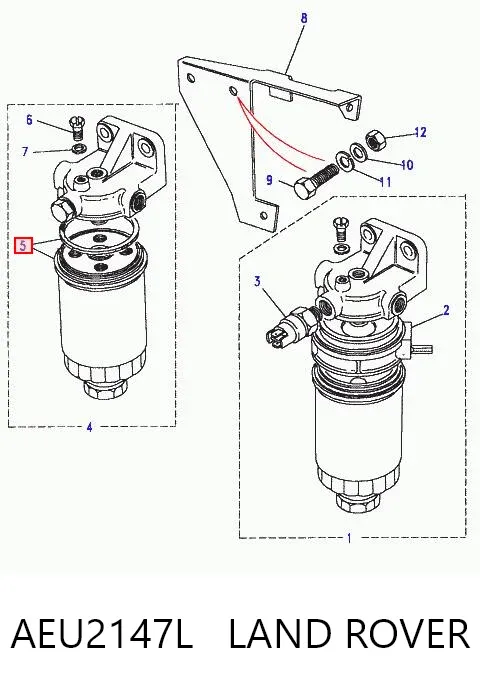Filtr paliwa AEU2147L Land Rover