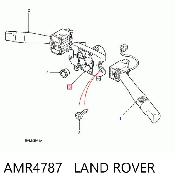Przełącznik zespolony, środkowa część AMR4787 Land Rover