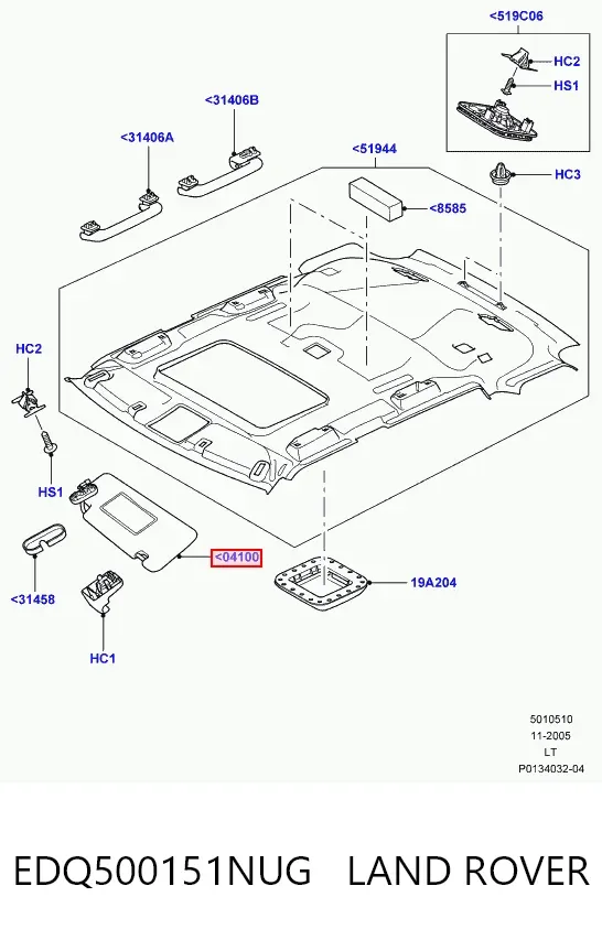Osłona przeciwsłoneczna Land Rover Range Rover SPORT I