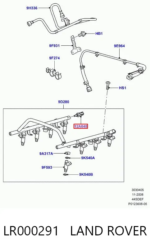 Czujnik temperatury płynu chłodzącego LR000291 Land Rover