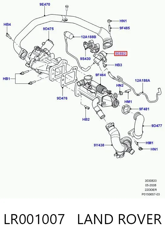 Przetwornik ciśnienia (solenoid) doładowania LR001007 Land Rover