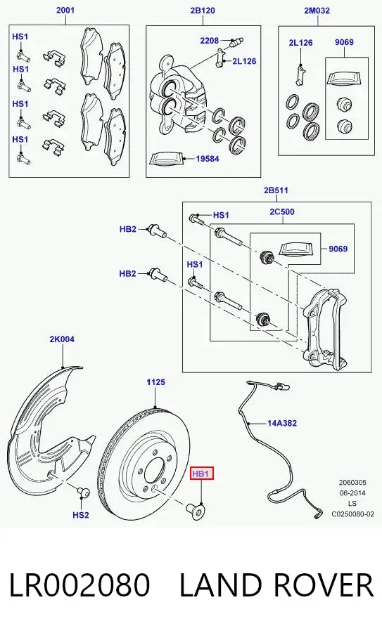  LR002080 Land Rover