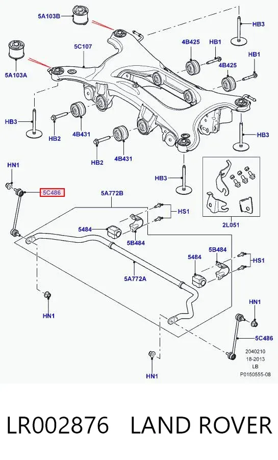 Łącznik stabilizatora tylnego LR002876 Land Rover