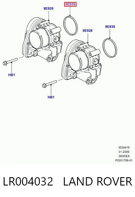 Uszczelka przepustnicy Ford Fiesta Mk5