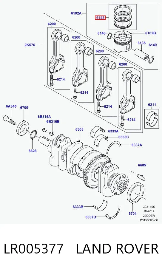 Pierścienie tłokowe sprężarki na 1 cylinder, STD MN982121 Mitsubishi