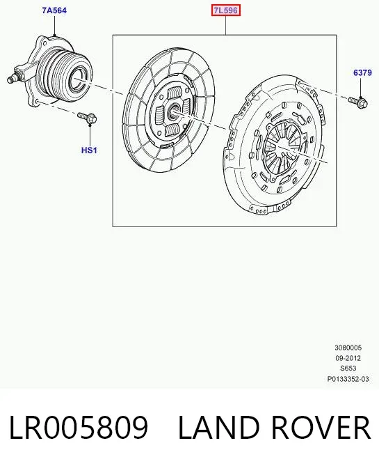 Zestaw sprzęgła (3 części) Land Rover Discovery IV