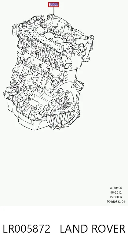 Silnik w komplecie LR005872 Land Rover