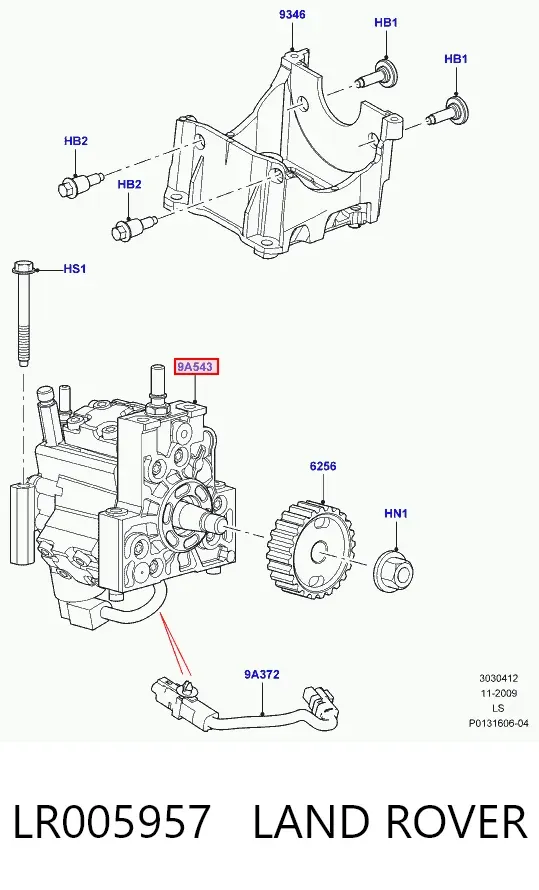 Pompa wtryskowa wysokiego ciśnienia Land Rover Discovery III