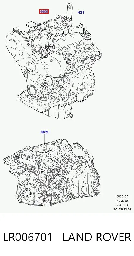 Silnik w komplecie LR006701 Land Rover