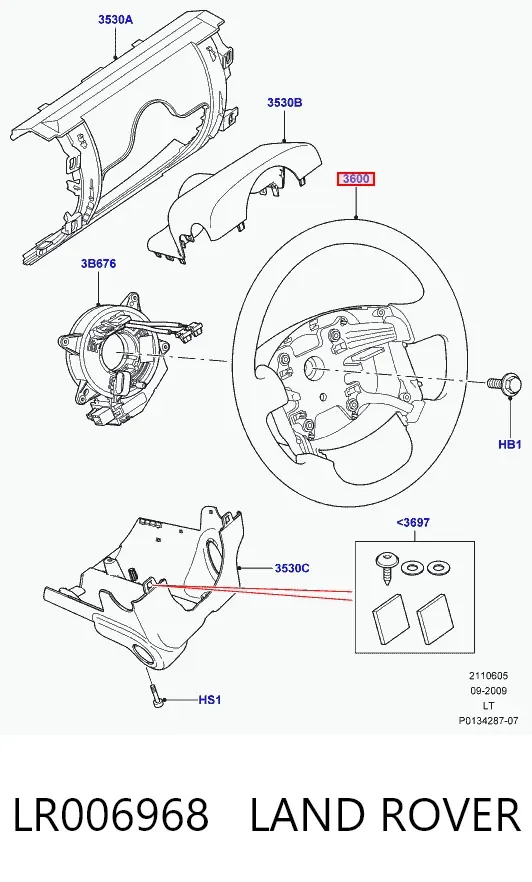 Kierownica Land Rover Discovery III