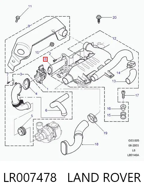 Filtr powietrza LR007478 Land Rover